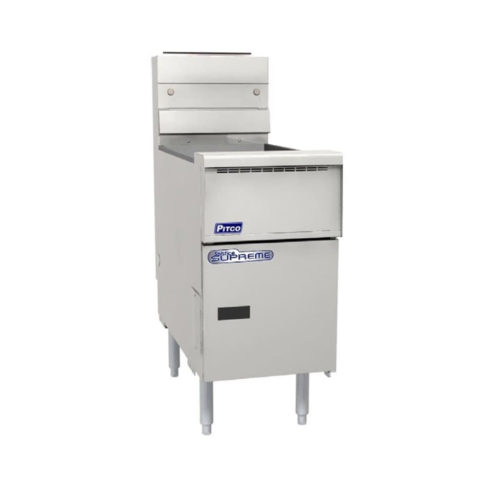 Pitco SSH55-3FD Gas Fryer - (3) 50 lb Vats, Floor Model, NG