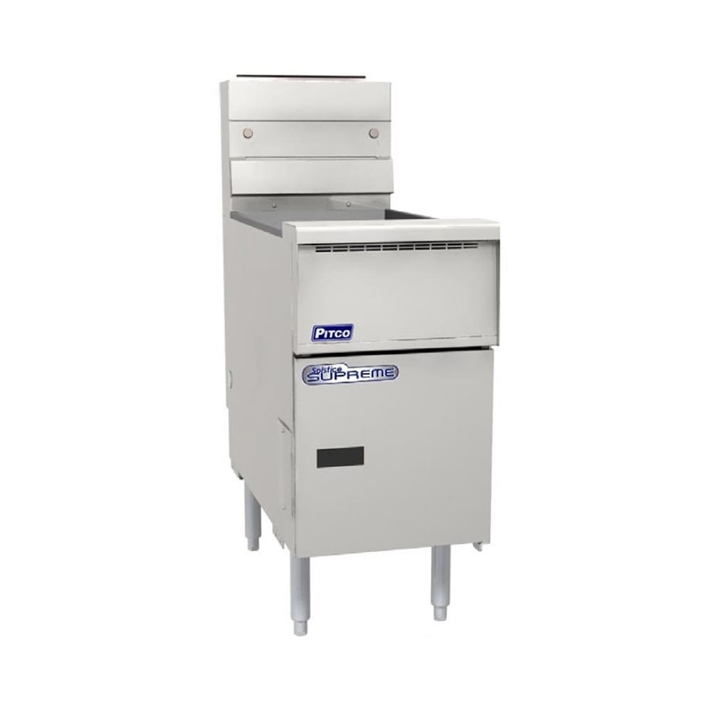 Pitco SSH55R-3FD Gas Fryer - (3) 50 lb Vats, Floor Model, LP