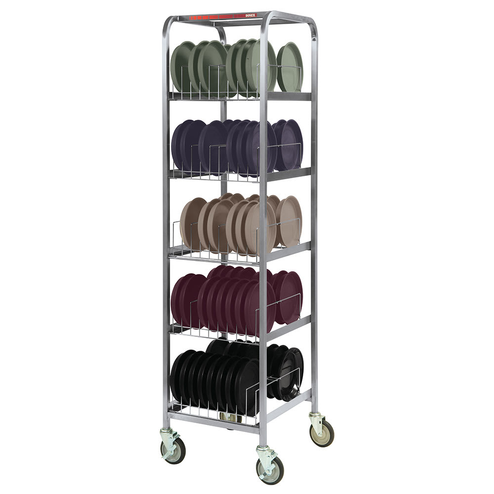 Dinex DX1173X80 5 Level Mobile Drying Rack for Dishes