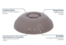 Dinex DX340031 Turnbury Insulated Dome for 9" Plates - Latte thumbnail 6