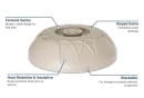 Dinex DX540031 Fenwick Insulated Dome for 9" Plates - Latte thumbnail 6