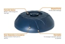Dinex DX540050 Fenwick Insulated Dome for 9" Plates - Midnight Blue thumbnail 6