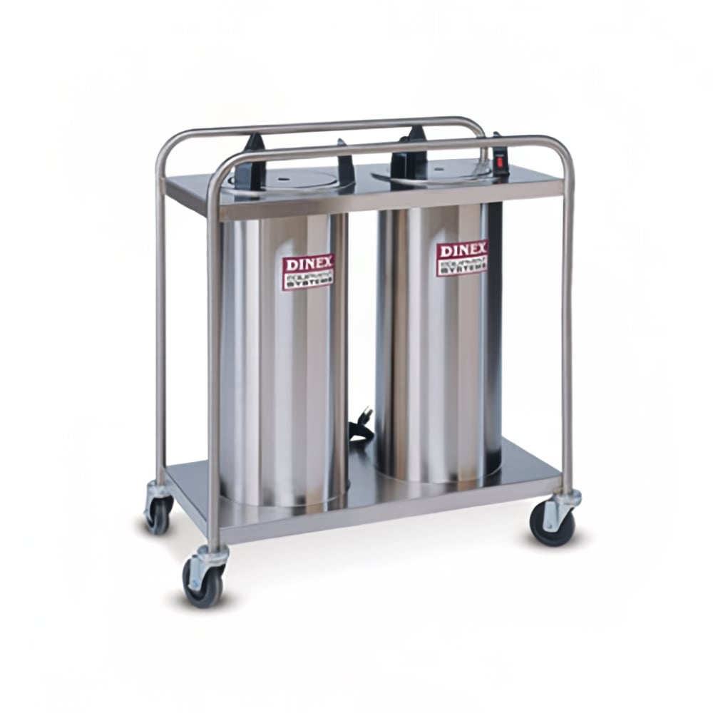 Dinex DXPIDP2O1012 33" Mobile Dish Dispenser w/ (2) Columns, Stainless
