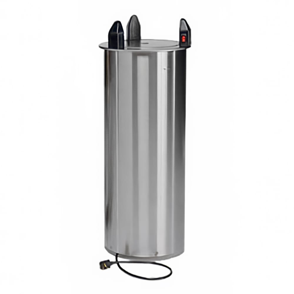 Dinex DXPIDPHD1200 15 3/8" Heated Drop In Dish Dispenser - Stainless, 120v