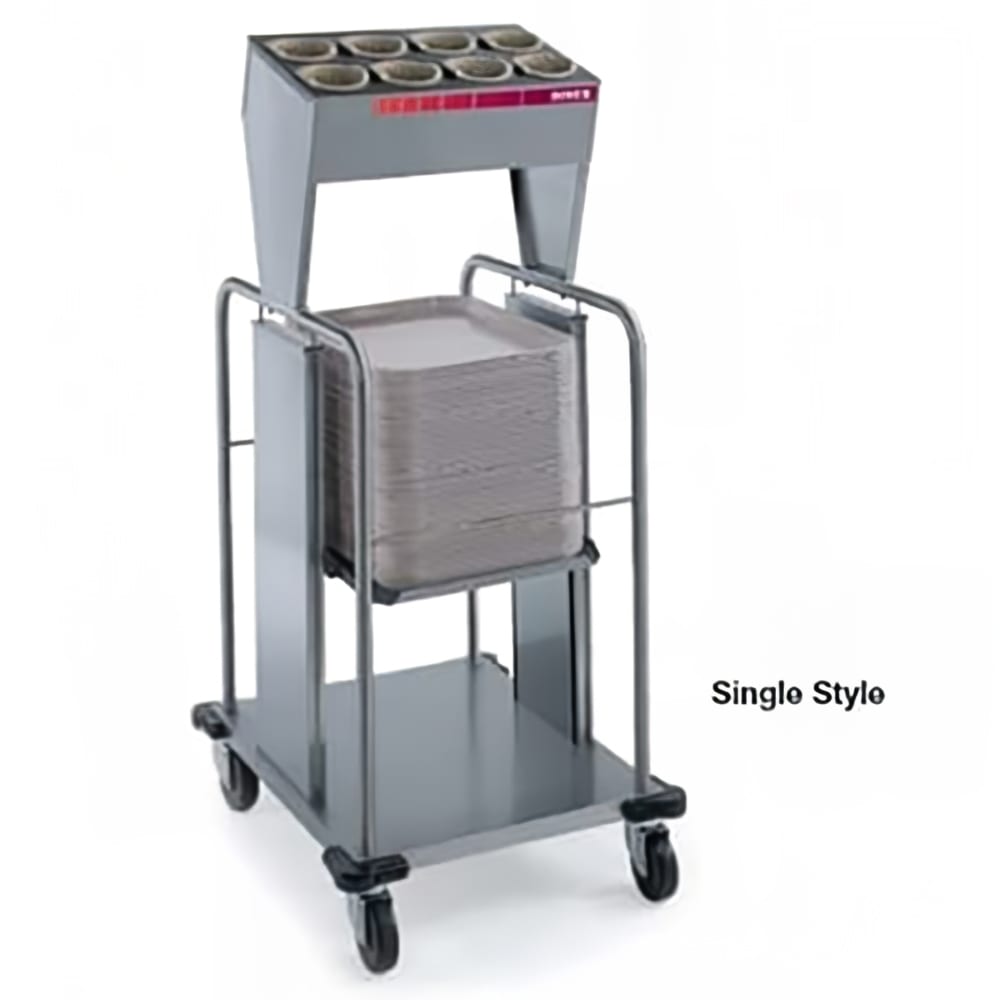 Dinex DXPIDTS1S1520 Open Single Tray Silverware Dispenser w/ 8 Cylinder, 15" x 20"