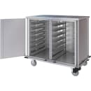 Dinex DXPTQC2T2D28 28 Tray Ambient Meal Delivery Cart thumbnail 2