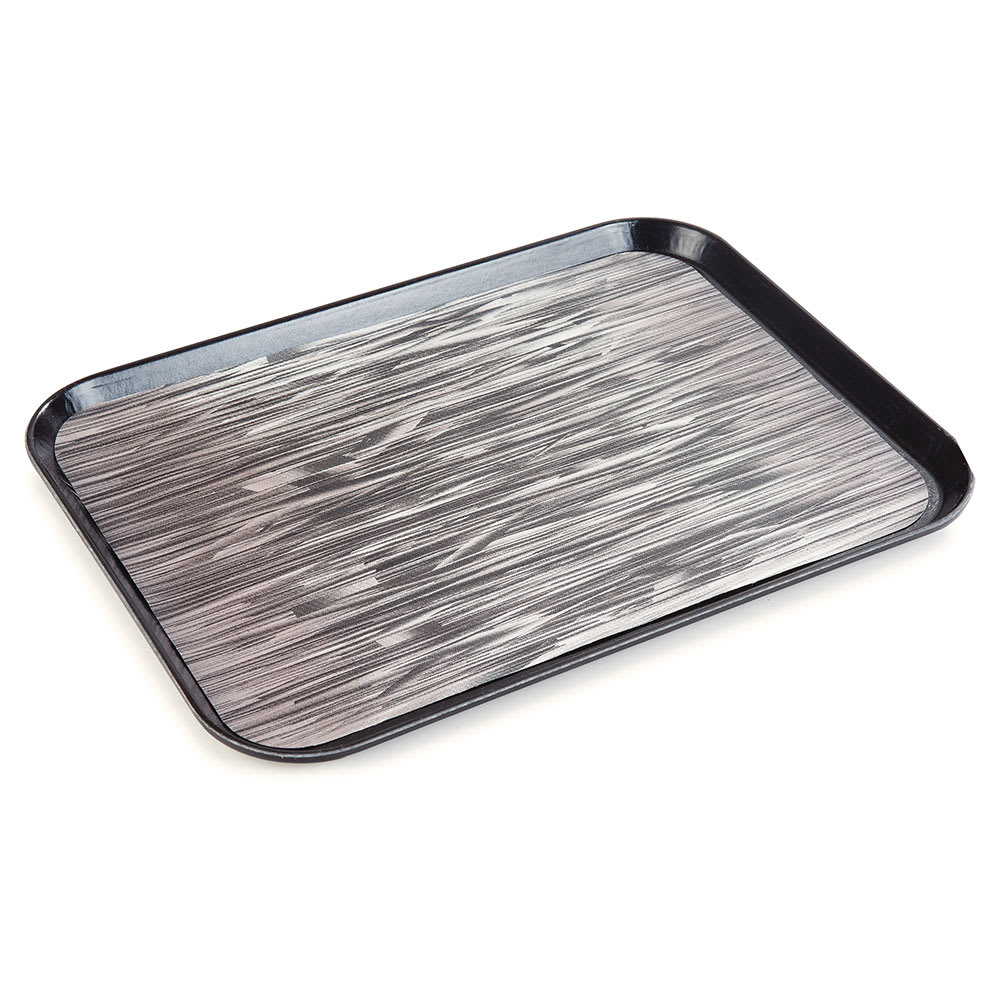 Dinex DXSMC1520NSQ03 Fiberglass Cafeteria Tray - 20"L x 15"W, Quarry Black