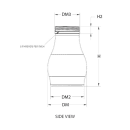 Vollrath 1214LJ Replacement 16 oz Syrup Jar - Clear thumbnail 2