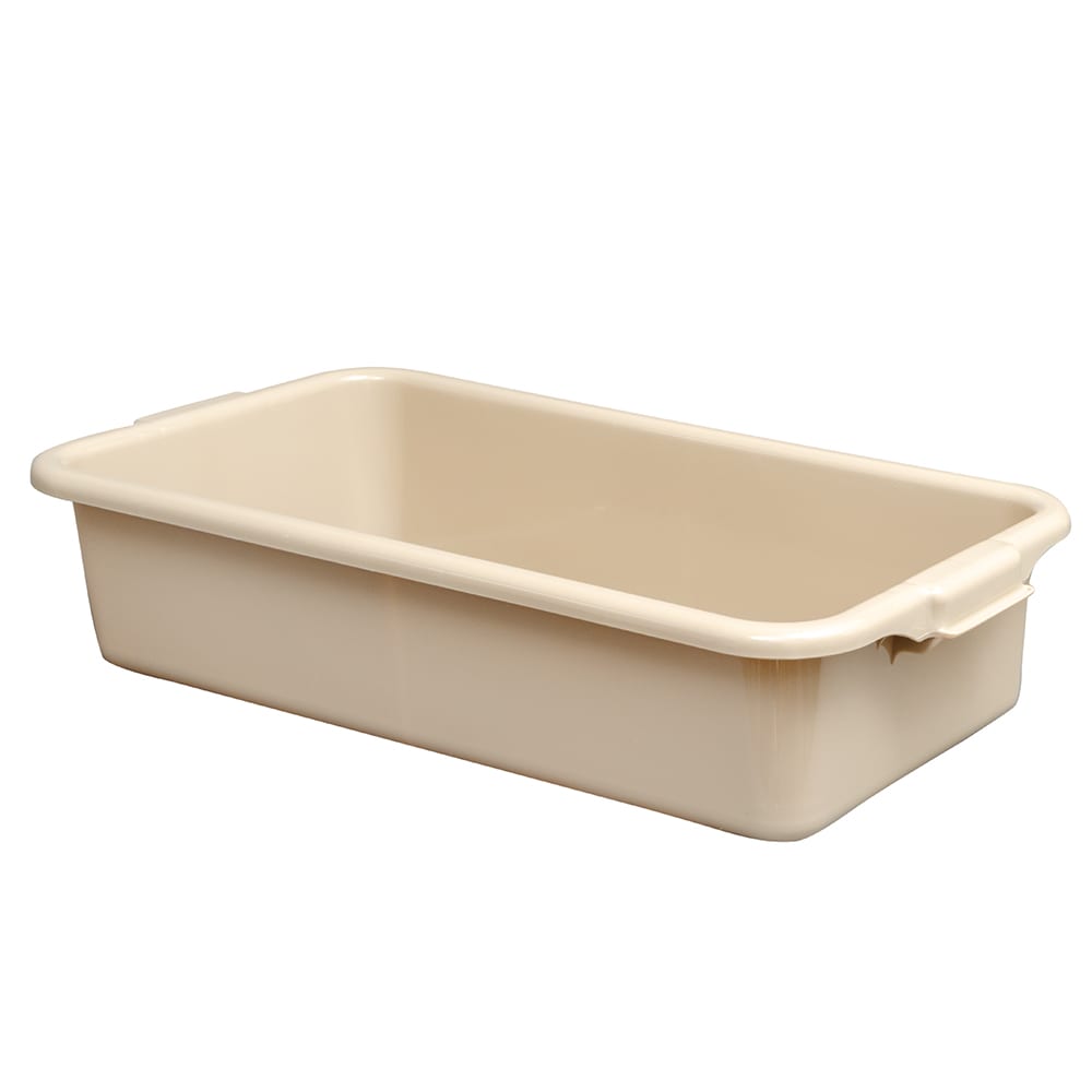 Vollrath 1390 1 Compartment Soak Tub Bus Box - 24 1/2 x 13 3/8", Poly, Beige