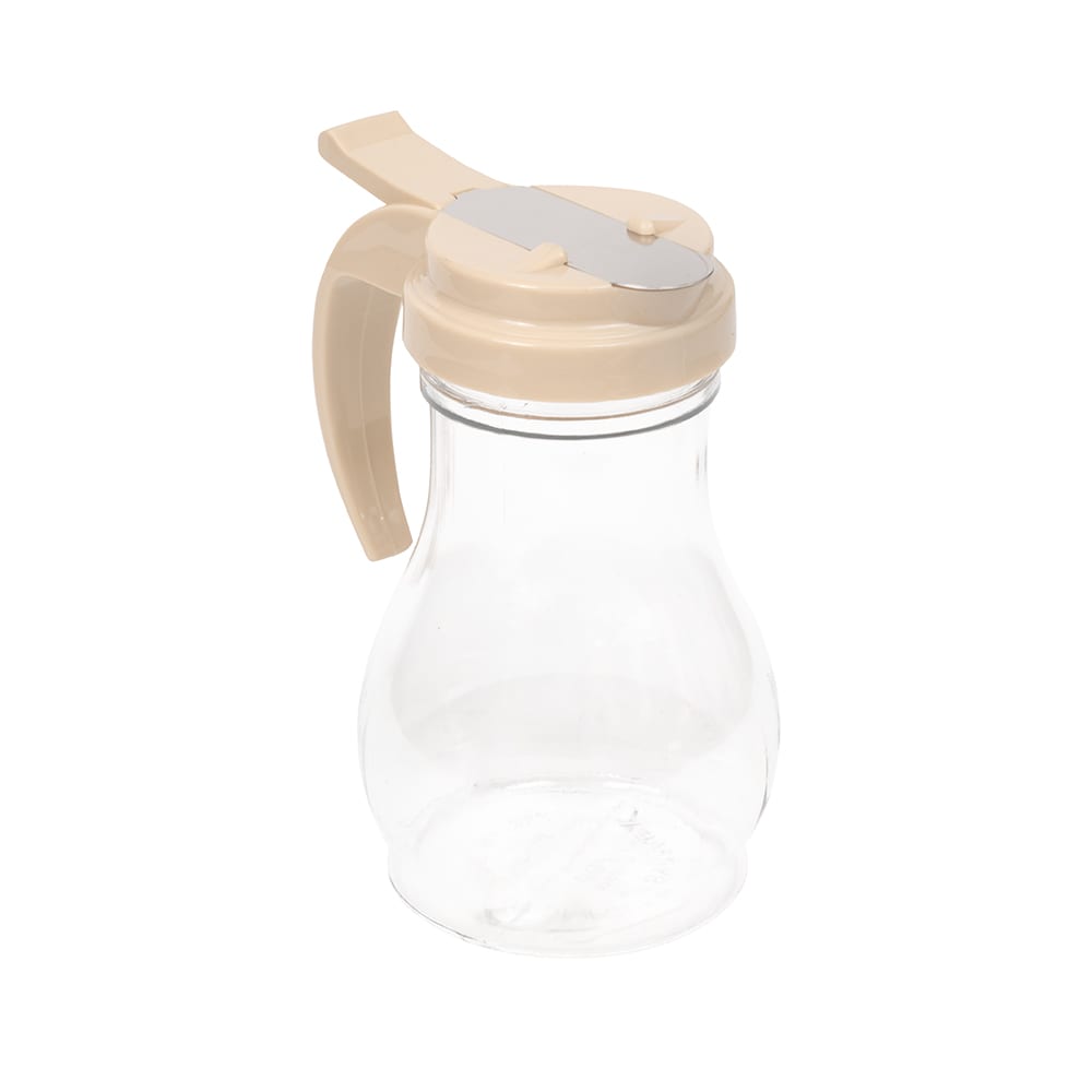 Vollrath 1412-18 10 oz Dripcut® Teardrop Dripcut Server - Polycarbonate, Almond Plastic Top
