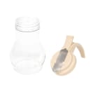 Vollrath 1412-18 10 oz Dripcut® Teardrop Dripcut Server - Polycarbonate, Almond Plastic Top thumbnail 2
