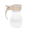 Vollrath 1412-18 10 oz Dripcut® Teardrop Dripcut Server - Polycarbonate, Almond Plastic Top thumbnail 3