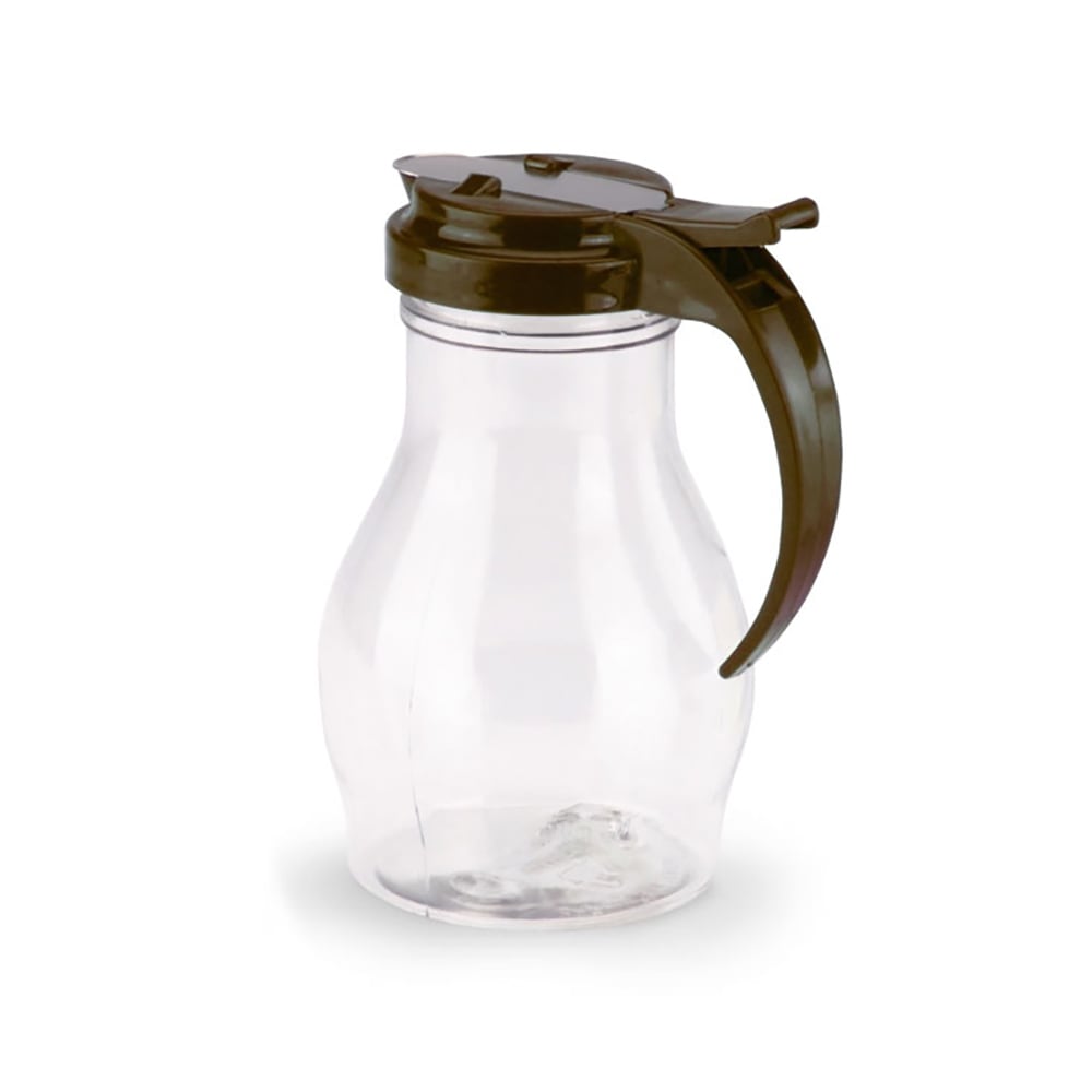 Vollrath 1414-01 16 oz Dripcut® Teardrop Dripcut Server - Polycarbonate, Brown Plastic Top