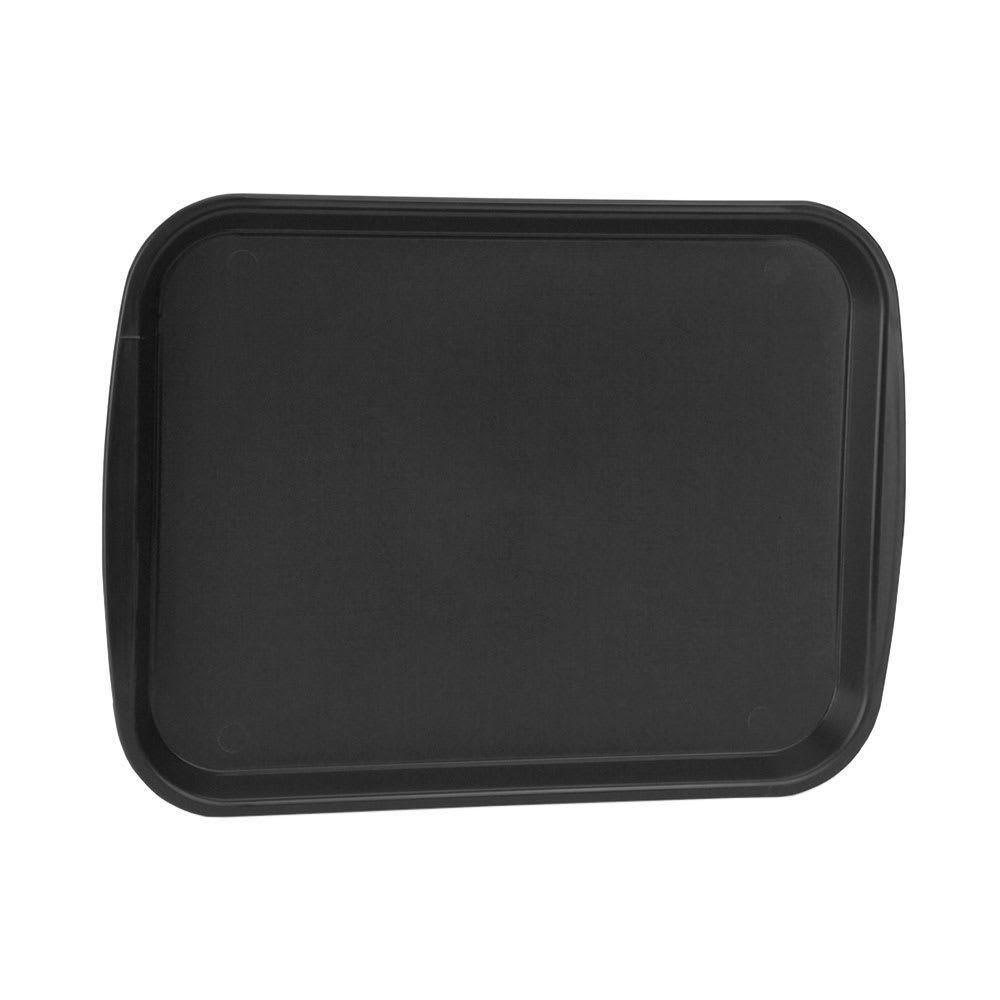 Vollrath 1418-06 Plastic Fast Food Tray - 18 1/2"L x 13 4/5"W, Black