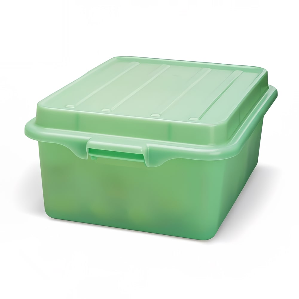 Vollrath 1505-C19 Food Storage Drain Box - With Cover, 15x20x7", Green