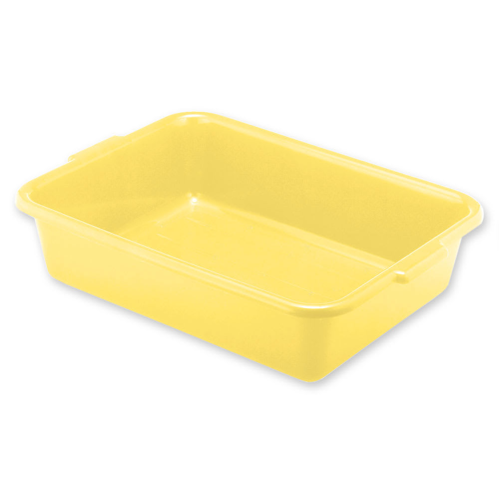 Vollrath 1521-C08 Food Storage Box - Handles, 15x20x5", Plastic, Yellow