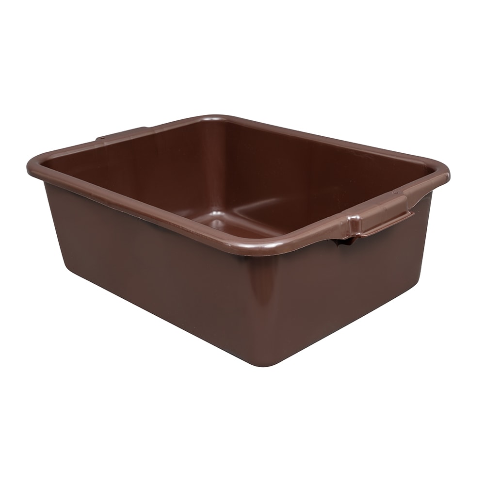 Vollrath 1527-01 Traex® Bus Box - 15 1/2" x 21 3/4" x 7", Chocolate