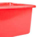 Vollrath 1527-C02 Food Storage Box - Molded Handles, 20x15x7", Red thumbnail 5