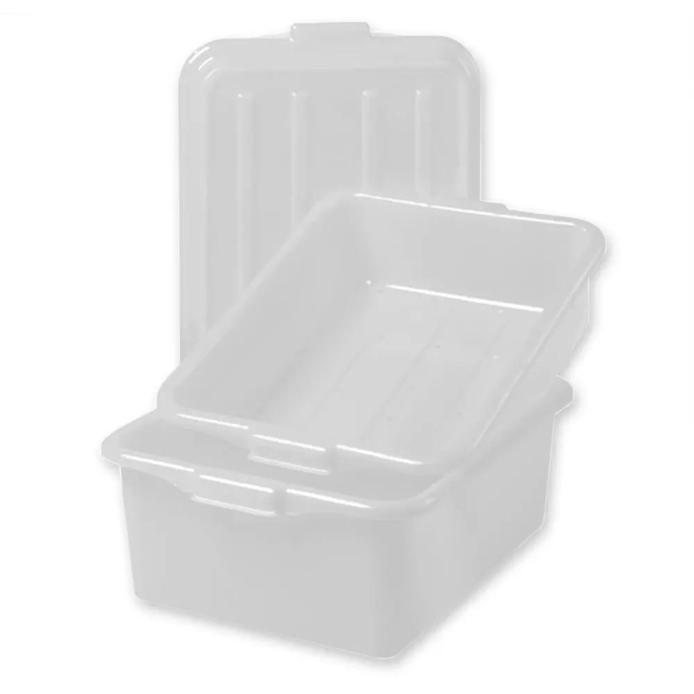 Vollrath 1535-C05 Food Storage Box Combo - 5" Drain, 7" Box, Snap-On Lid, White