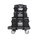Vollrath 1695-1 Flatbed Utility Dolly w/ 1 1/2" Black Polypropylene Straps - Plastic, Dark Gray thumbnail 3