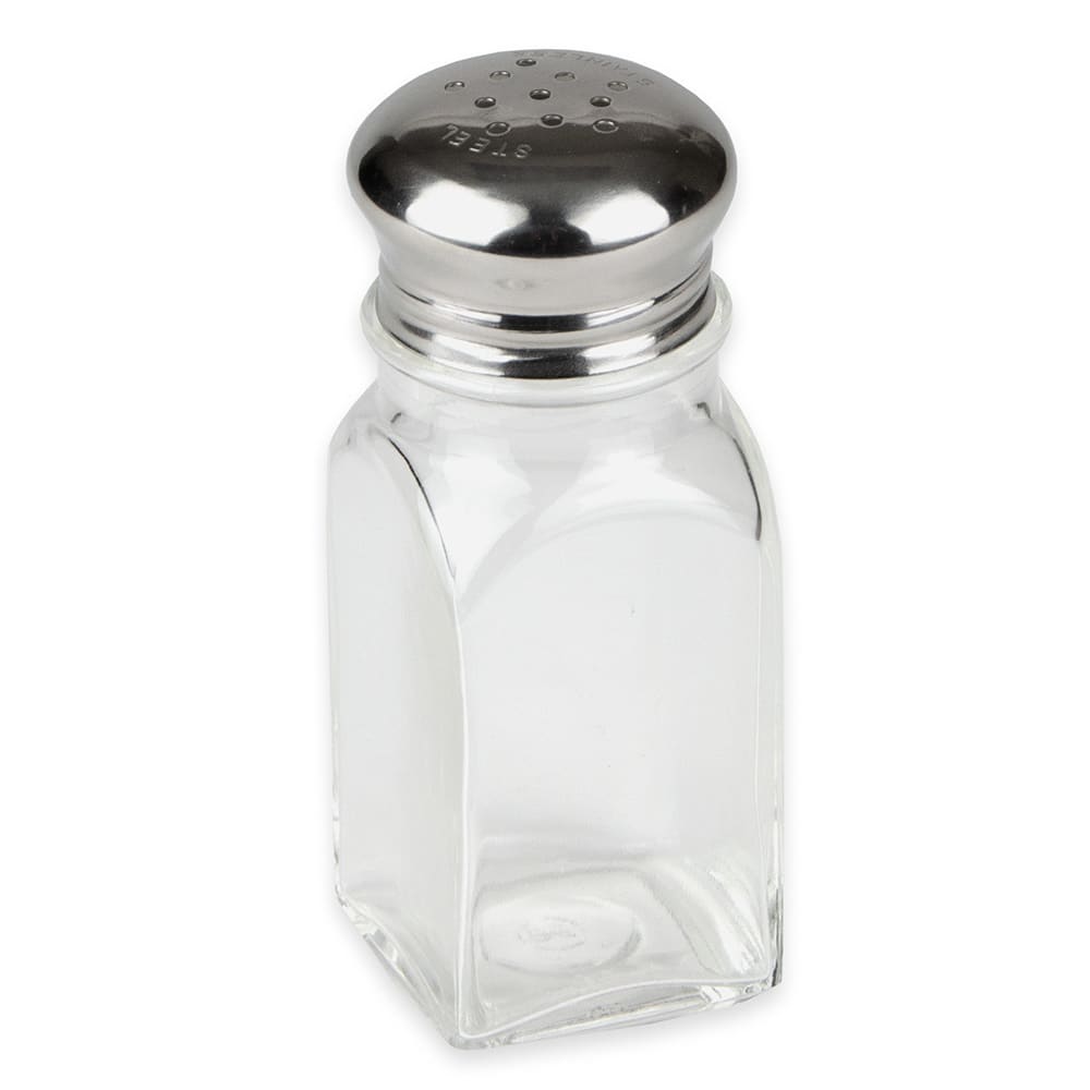 Vollrath 202-12 2 oz Salt/Pepper Shaker - Glass, 4 1/8"H