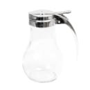 Vollrath 214 14 oz Dripcut® Teardrop Dripcut Server - Glass, Chrome Top thumbnail 2