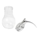Vollrath 214 14 oz Dripcut® Teardrop Dripcut Server - Glass, Chrome Top thumbnail 3