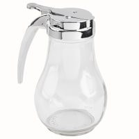 Vollrath 214 14 oz Dripcut® Teardrop Dripcut Server - Glass, Chrome Top thumbnail 6