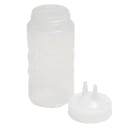 Vollrath 2316-13 16 oz Twin Tip Squeeze Bottle - Wide Mouth, Clear thumbnail 2