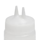 Vollrath 2316-13 16 oz Twin Tip Squeeze Bottle - Wide Mouth, Clear thumbnail 4