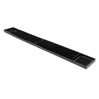 Vollrath 2330-99 Rectangular Bar Mat - 23 1/2" x 3 1/8", Rubber, Black thumbnail 3
