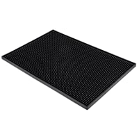Vollrath 2331-99 Rectangular Bar Mat - 18" x 12", Rubber, Black thumbnail 6