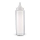 Vollrath 26120-13 12 oz Squeeze Dispenser - White Cap, Clear thumbnail 2