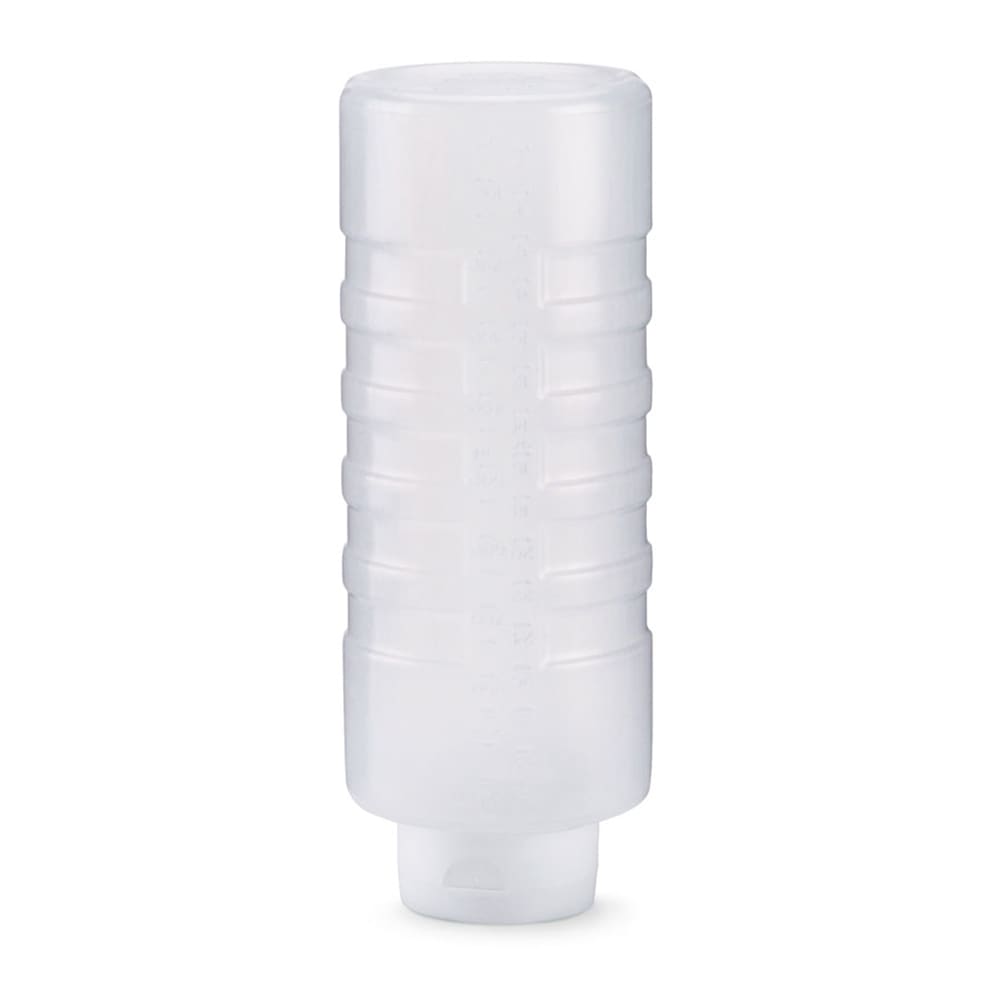 Vollrath 26240-13 24 oz Squeeze Dispenser - White Cap, Clear