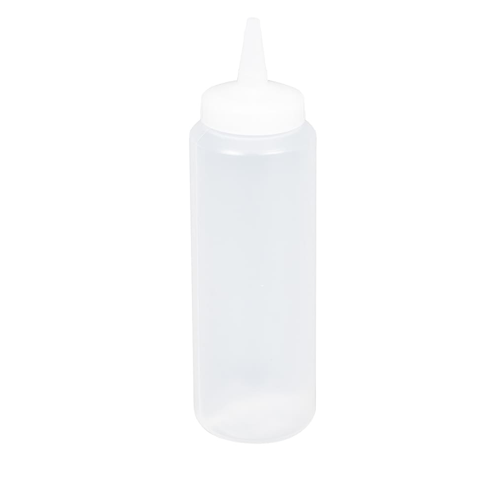 Vollrath 2808-13 8 oz Squeeze Dispenser - Clear Cap, Clear