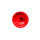 Vollrath 2808-1302 8 oz Squeeze Dispenser - Red Cap, Clear thumbnail 4