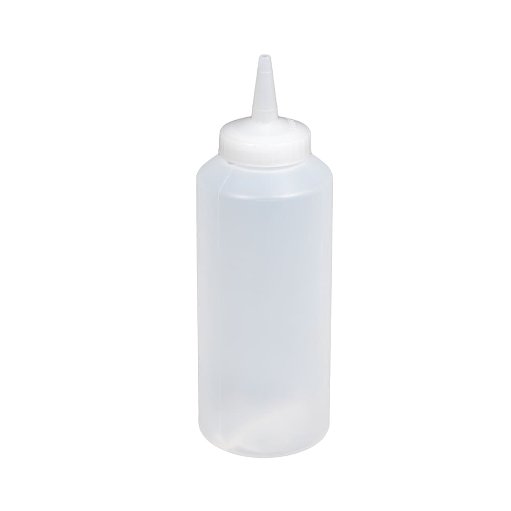 Vollrath 2812-13 12 oz Squeeze Dispenser - Clear Cap, Clear