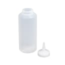 Vollrath 2812-13 12 oz Squeeze Dispenser - Clear Cap, Clear thumbnail 2