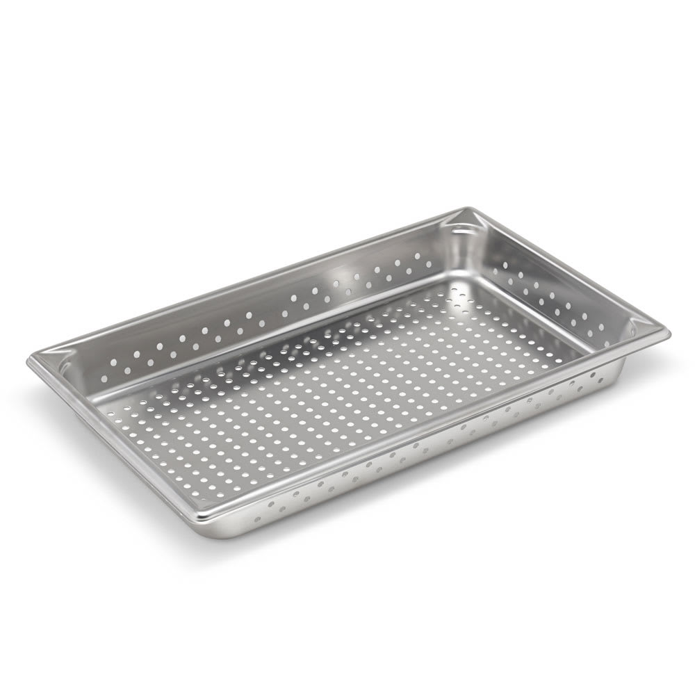 Vollrath 30023 Super Pan V® Full Size Steam Pan - Perforated, Stainless Steel