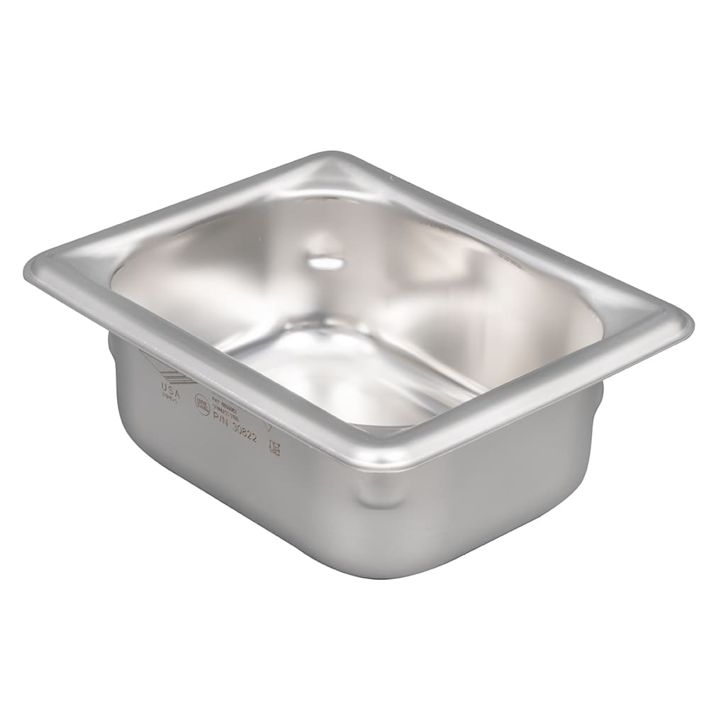 Vollrath 30822 Eighth Size Steam Pan - Stainless Steel