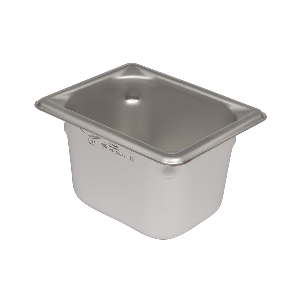 Vollrath 30842 Eighth Size Steam Pan - Stainless Steel