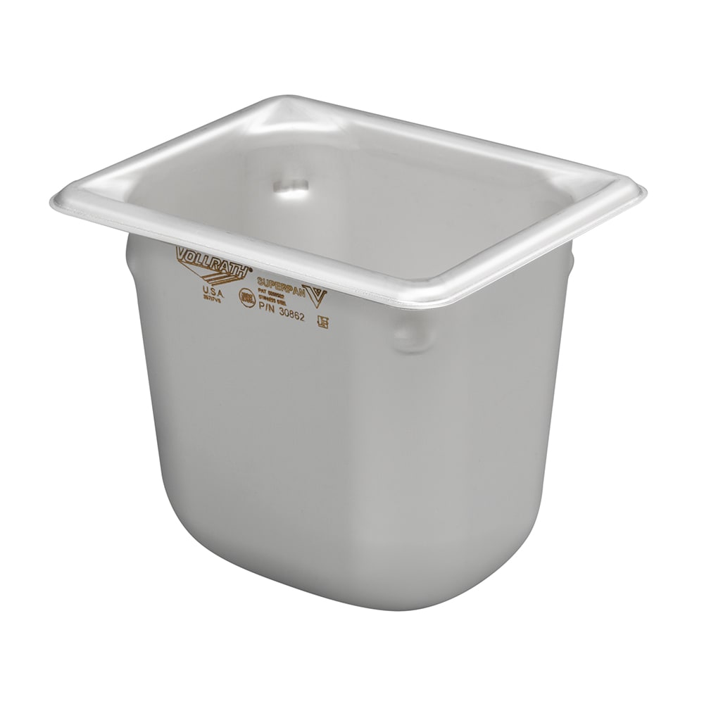 Vollrath 30862 Eighth Size Steam Pan - Stainless Steel