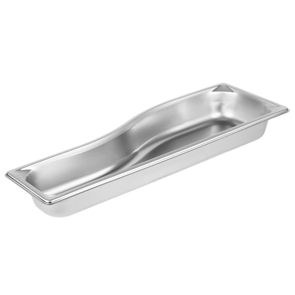 Vollrath 3100020 Super Pan® Shapes Half Size Long Steam Pan - Wild, Stainless Steel