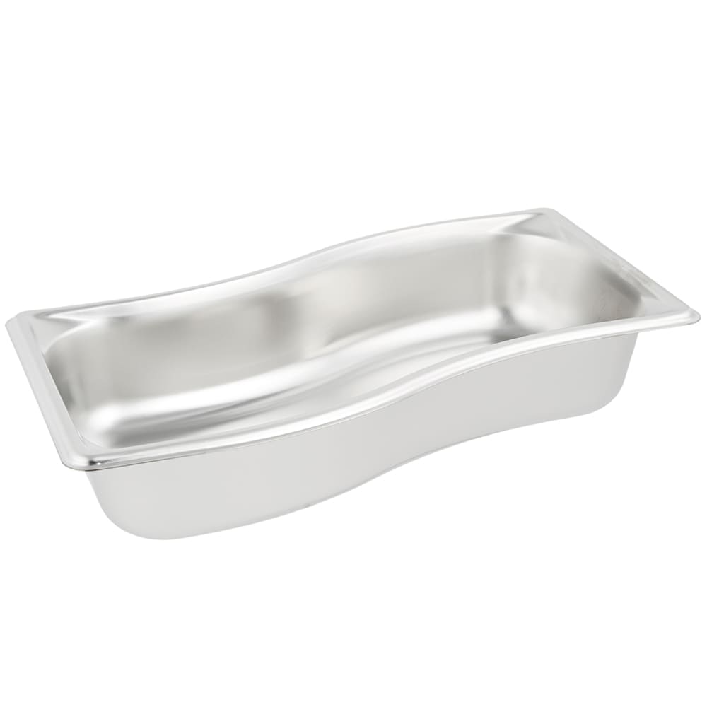 Vollrath 3100321 Super Pan Shapes Third Size Steam Pan - Wild, Stainless
