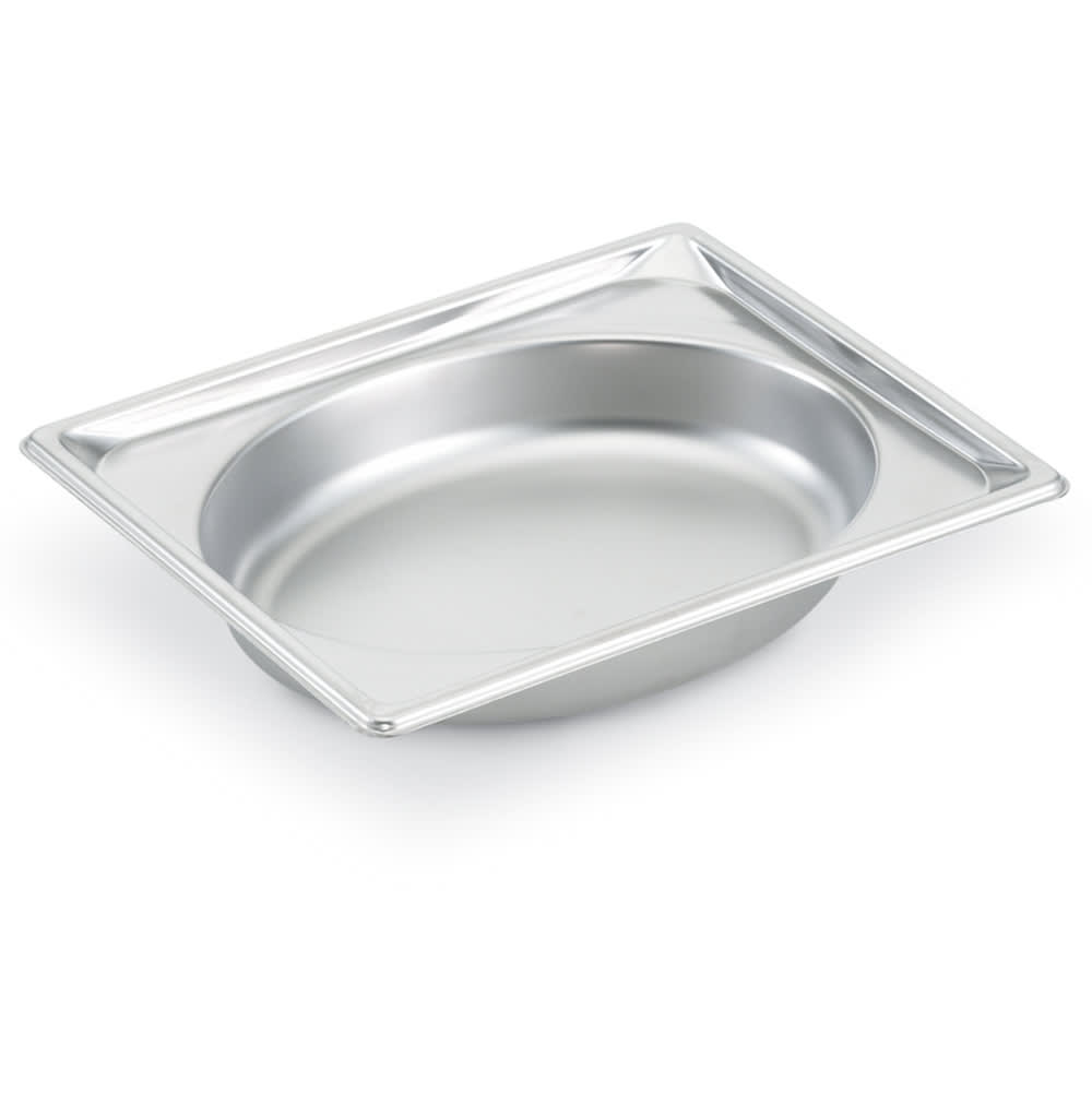 Vollrath 3102020 Super Pan® Shapes Half Size Steam Pan - Oval, Stainless Steel