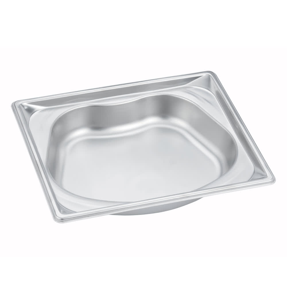 Vollrath 3102120 Super Pan® Shapes Half Size Steam Pan - Oval, Stainless Steel