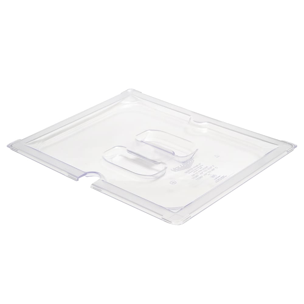 Vollrath 32200 Half-Size Slotted Food Pan Cover - Clear