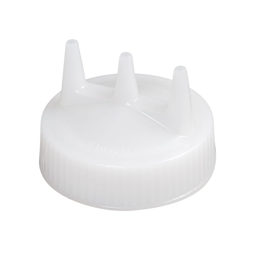 Vollrath 3300-13 Tri-Tip Replacement Cap - For 8,12,16,24,32 oz, Wide Mouth, Clear