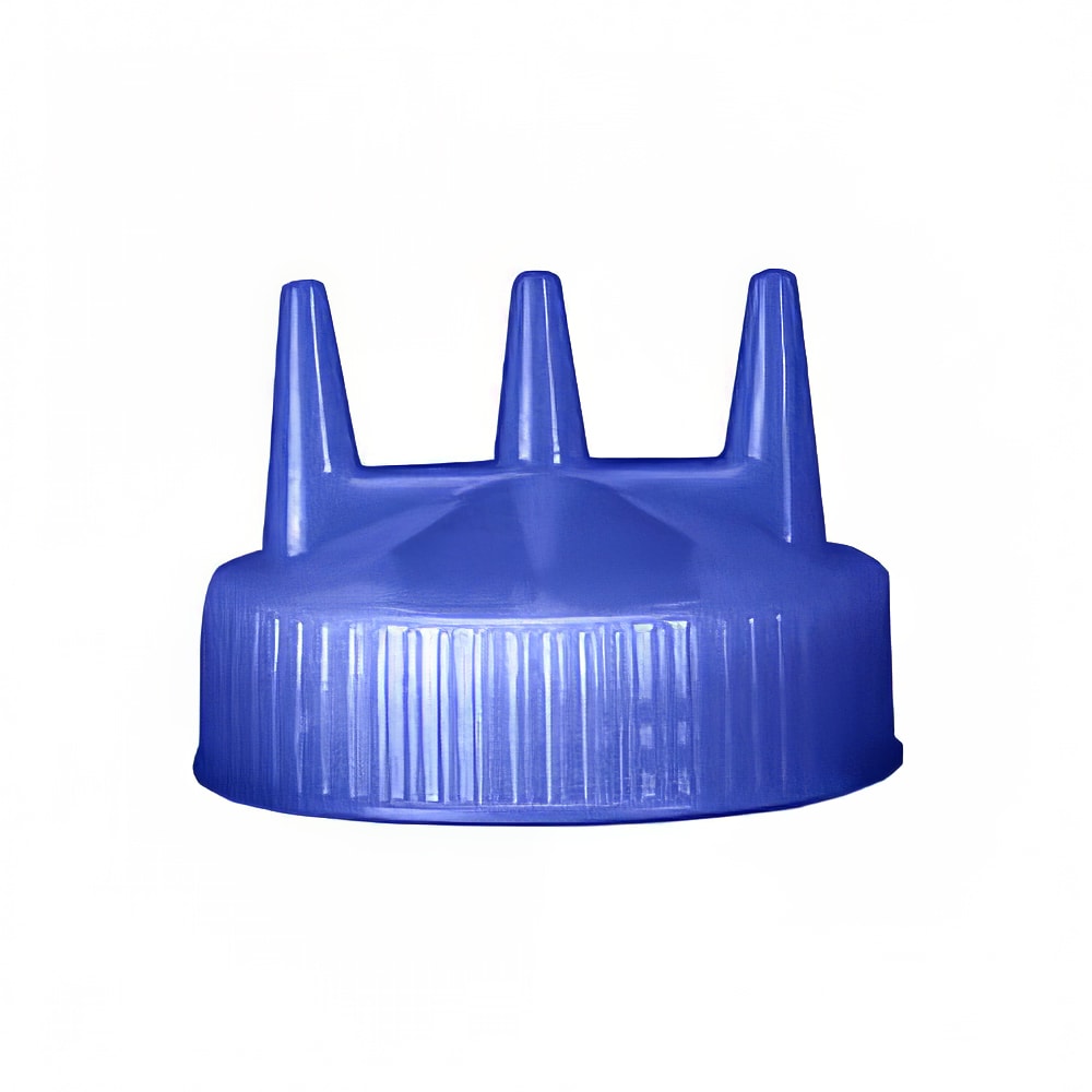Vollrath 3300-44 Tri-Tip Replacement Cap - For 16,24,32 oz, Wide Mouth, Blue