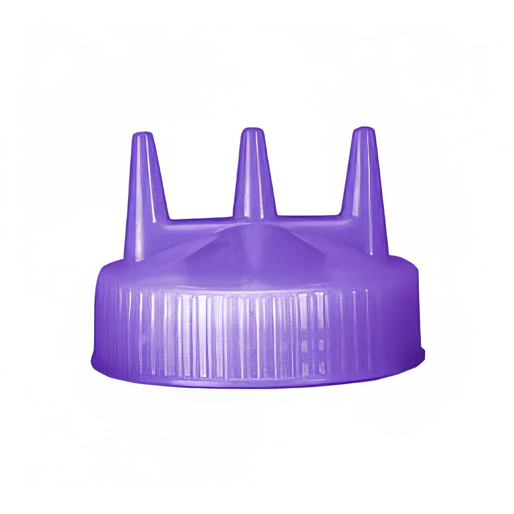 Vollrath 3300-54 Tri-Tip Replacement Cap - For 16,24,32 oz, Wide Mouth, Purple